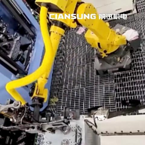 發(fā)那科機(jī)械臂車(chē)床取放料工作站